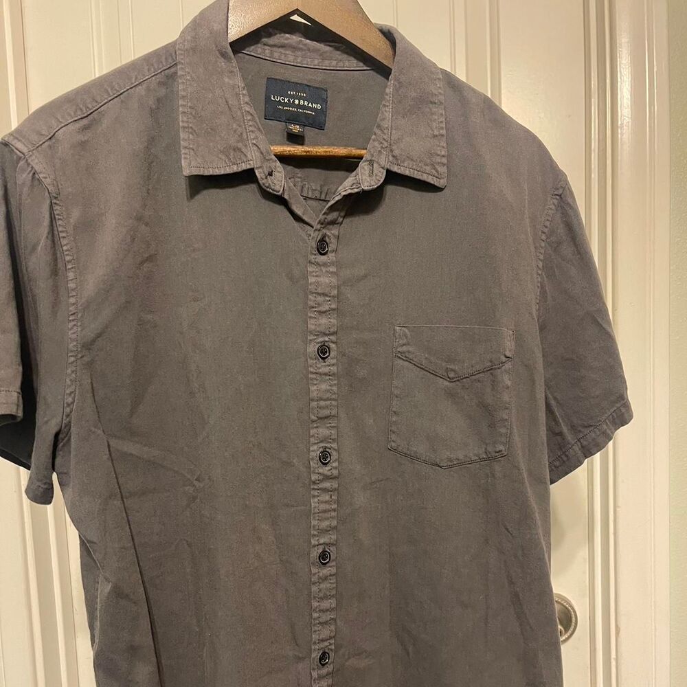 Lucky-brand Men's Grey Shirt